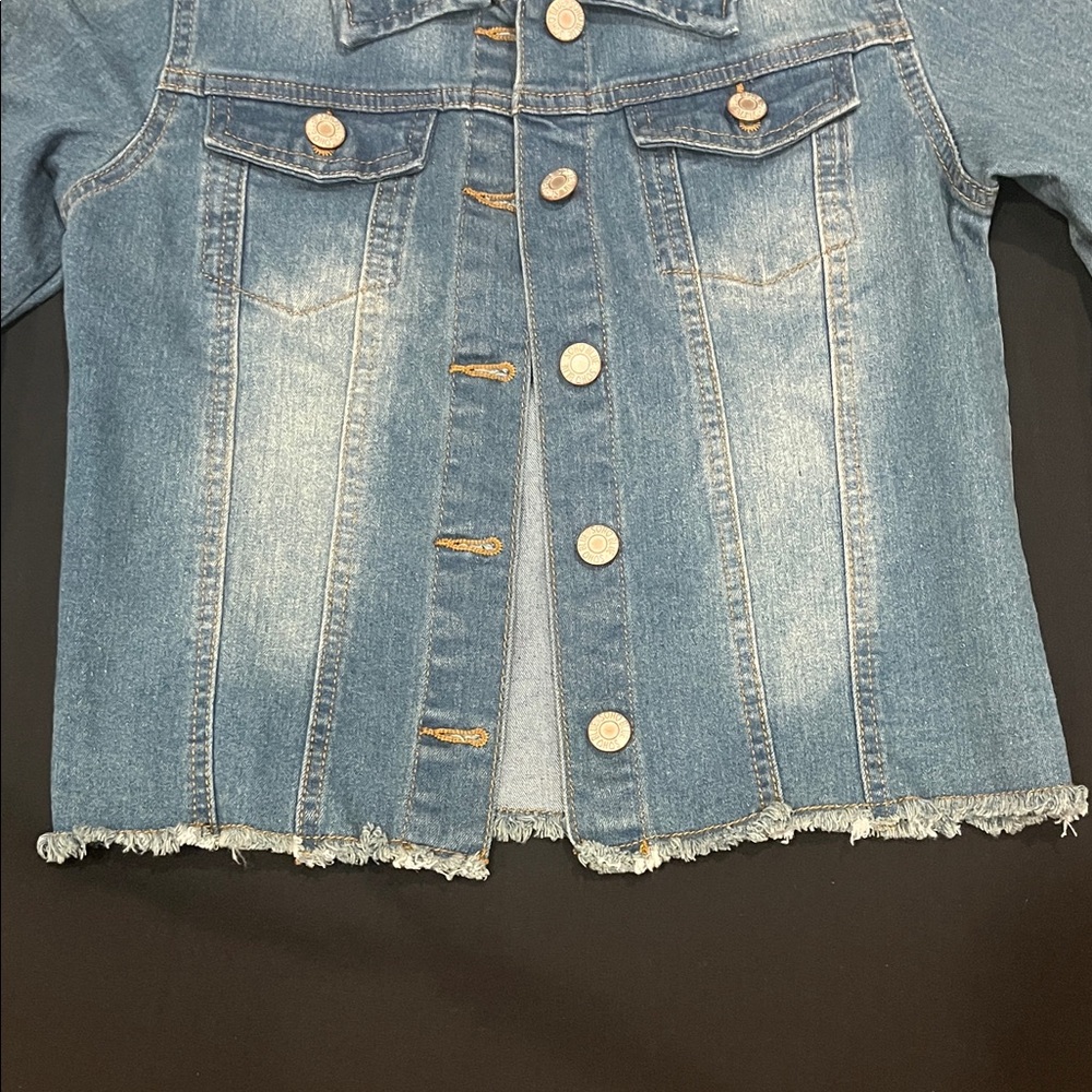 Soho Light Blue Kids Jean Jacket - Picture 3 of 5